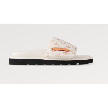 LV Pool Pillow Flat Comfort Mule, Size 35-45