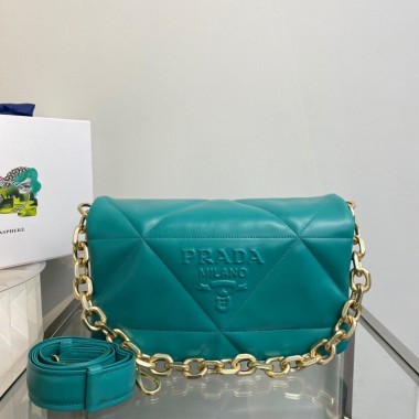 Borsa a spalla in nappa imbottita
