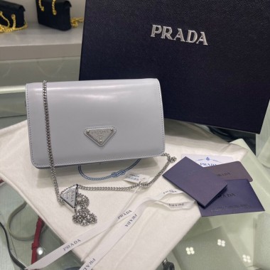 Borsa a spalla in pelle spazzolata