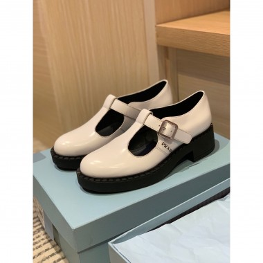 Mary Jane in pelle spazzolata