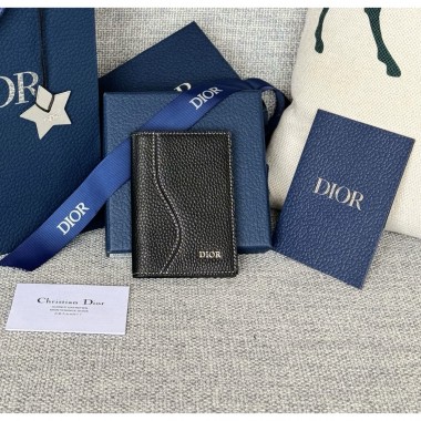 Dior Vertical Bifold Card Holder 