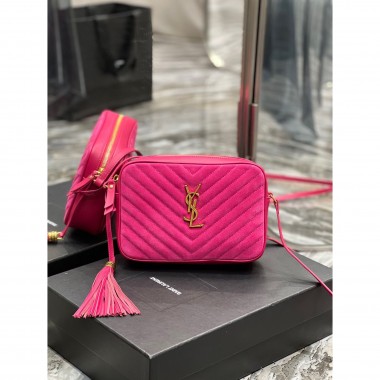 YSL Yves Saint Laurent Lou Camera Bag in Suede 