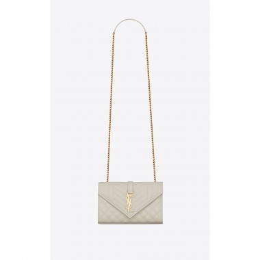 YSL Envelope Borsa Piccolo In Grained Pelle  