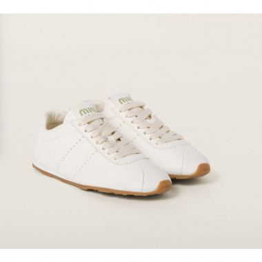 Miu Miu Plume Leather Sneaker, Size 35-41