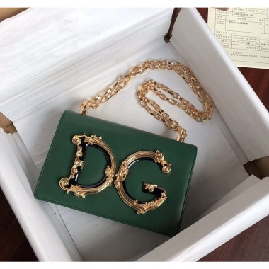 Dolce&Gabbana Clutch a Catena in pelle 