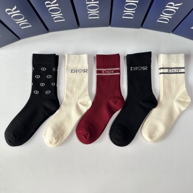 Dior socks ( 5 pairs)