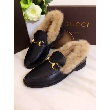 Leather fur sandals- 4 colors