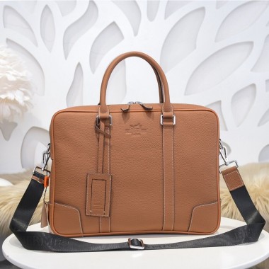 1:1 Cartella da uomo Hermes in pelle di vitello