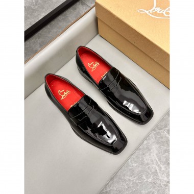Christian Louboutin Men's leather Loafter, Size 39-46