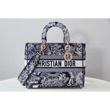 Christian Dior Large Lady D-Lite Bag 