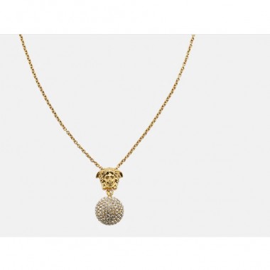 Versace Medusa Crystal Ball Necklace 