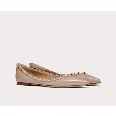 Valentino Garavani Rockstud patent leather ballerina  , Size 35-41