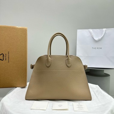 The Row Soft Margaux 15 Bag in leather
