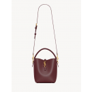 Saint Laurent LE 37 small in Shiny leather-rouge carbernet