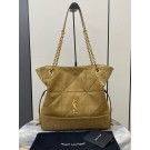 Saint Laurent Jamie Shopping Bag in Suede - Golden Leaf