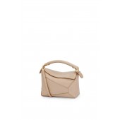 Loewe Mini Puzzle in Grained Calfskin -Beige