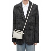 Loewe Mini Puzzle in Grained Calfskin -White