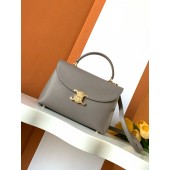 Celine Medium Nino Bag in Supple grained calfskin - Pepple Grey 