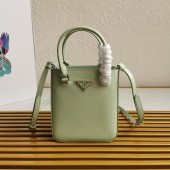 Borsa shopping small in pelle spazzolata