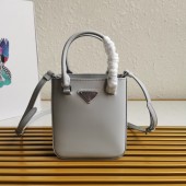 Borsa shopping small in pelle spazzolata