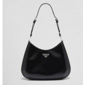 Borsa a spalla Prada Cleo in pelle spazzolata