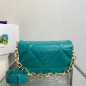 Borsa a spalla in nappa imbottita