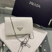 Borsa a spalla in pelle spazzolata