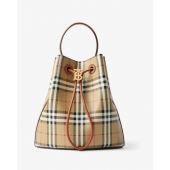 Small TB Bucket Bag-beige/briar brown