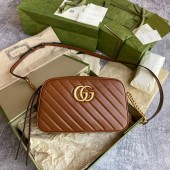 Borsa a spalla GG Marmont matelassé misura piccola