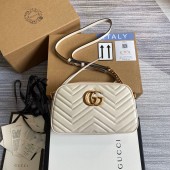 Borsa a spalla GG Marmont matelassé misura piccola