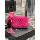 YSL Yves Saint Laurent Lou Camera Bag in Suede 