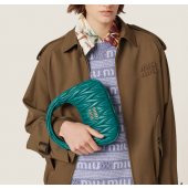 Miu Miu Wander matelassé nappa leather hobo bag-lagoon blue