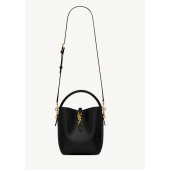 Saint Laurent LE 37 Mini in shiny leather-Black