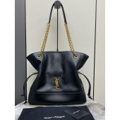 Saint Laurent Jamie Shopping Bag in Lambskin - Black