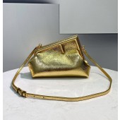 Fendi First Small Borsa in pelle laminata
