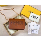 Fendi portafoglio a catena in pelle