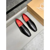 Christian Louboutin Men's leather Loafter, Size 39-46