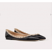 Valentino Garavani Rockstud patent leather ballerina  , Size 35-41