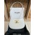 Celine Medium Tilly Bag in Shiny Calfskin-White