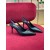 Décolleté slingback in pelle spazzolata