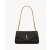 Saint Laurent Calypso Small in Plunged Lambskin-Black