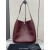 Saint Laurent LE 5 À 7 Supple Large in grained leather -Bordeaux 