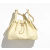 Chanel 25 Small handbag -Light Yellow Caviar leather 