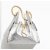 Chanel 25 Small handbag -Silver Lambskin 