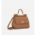 Authentic quality- Dolce Gabbana Large Sicily Handbag in in Dauphine leather-Brown