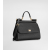 Authentic quality- Dolce Gabbana Large Sicily Handbag in in Dauphine leather -Black