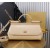 Authentic quality- Dolce Gabbana Elongated Sicily Handbag in Polished calfskin-Beige