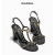 Chanel Lambskin Sandals, Heel 8.5cm,  Size 35-42