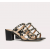 Valentino Rockstud calfskin slide sandals 6cm  , Size 35-41