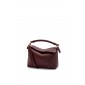 Loewe Small Puzzle in Classic Calfskin-Burgundy 